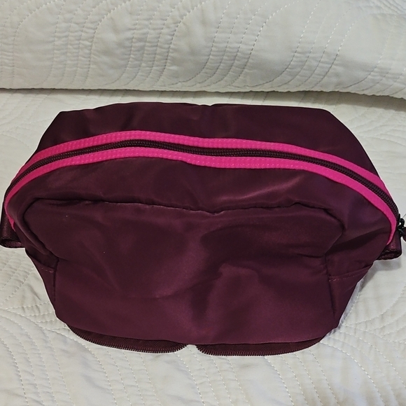 IHKWIP Burgundy And Pink Women's Bags with Pink Accents. Set Of 2 - Picture 1 of 6